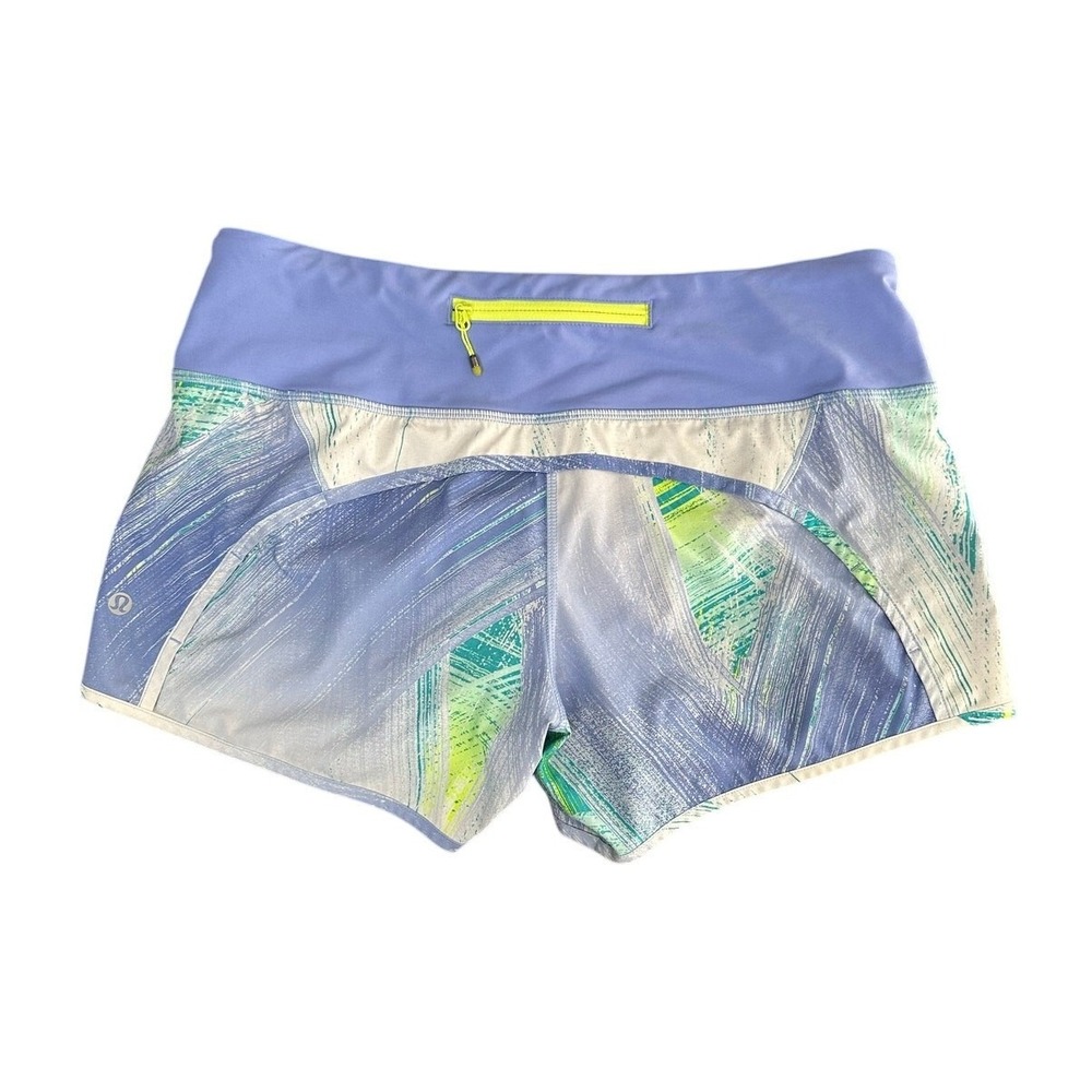 Lululemon Split Second Short II Wind Chill White Lullaby Womens 6 Yoga Gym Run - Picture 5 of 10
